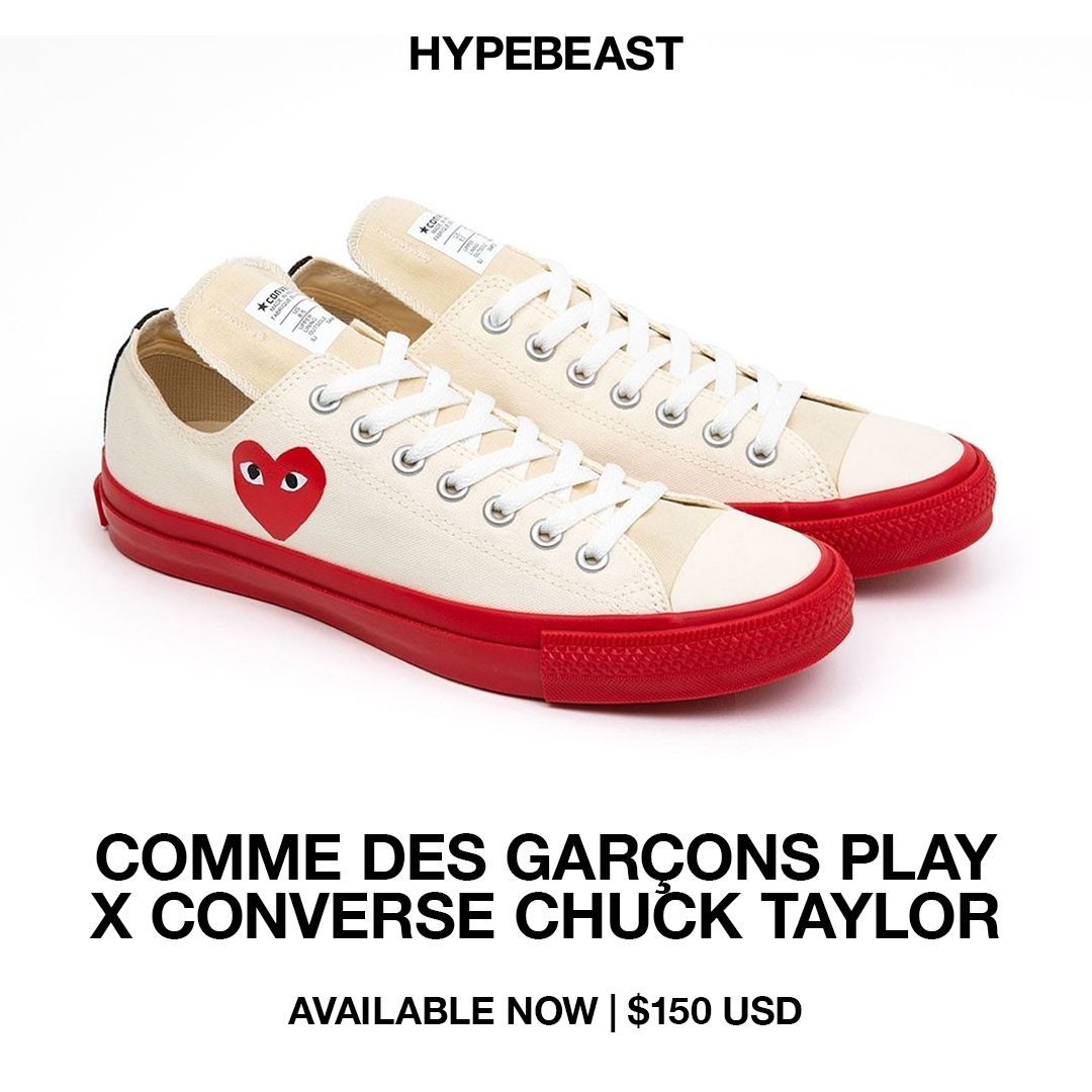 converse comme des garcons sneakers