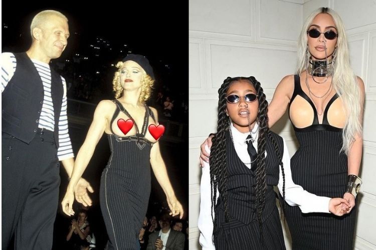 Kim Kardashian di Jean Paul Gaultier, Pakai Dress Seksi Mirip Madonna