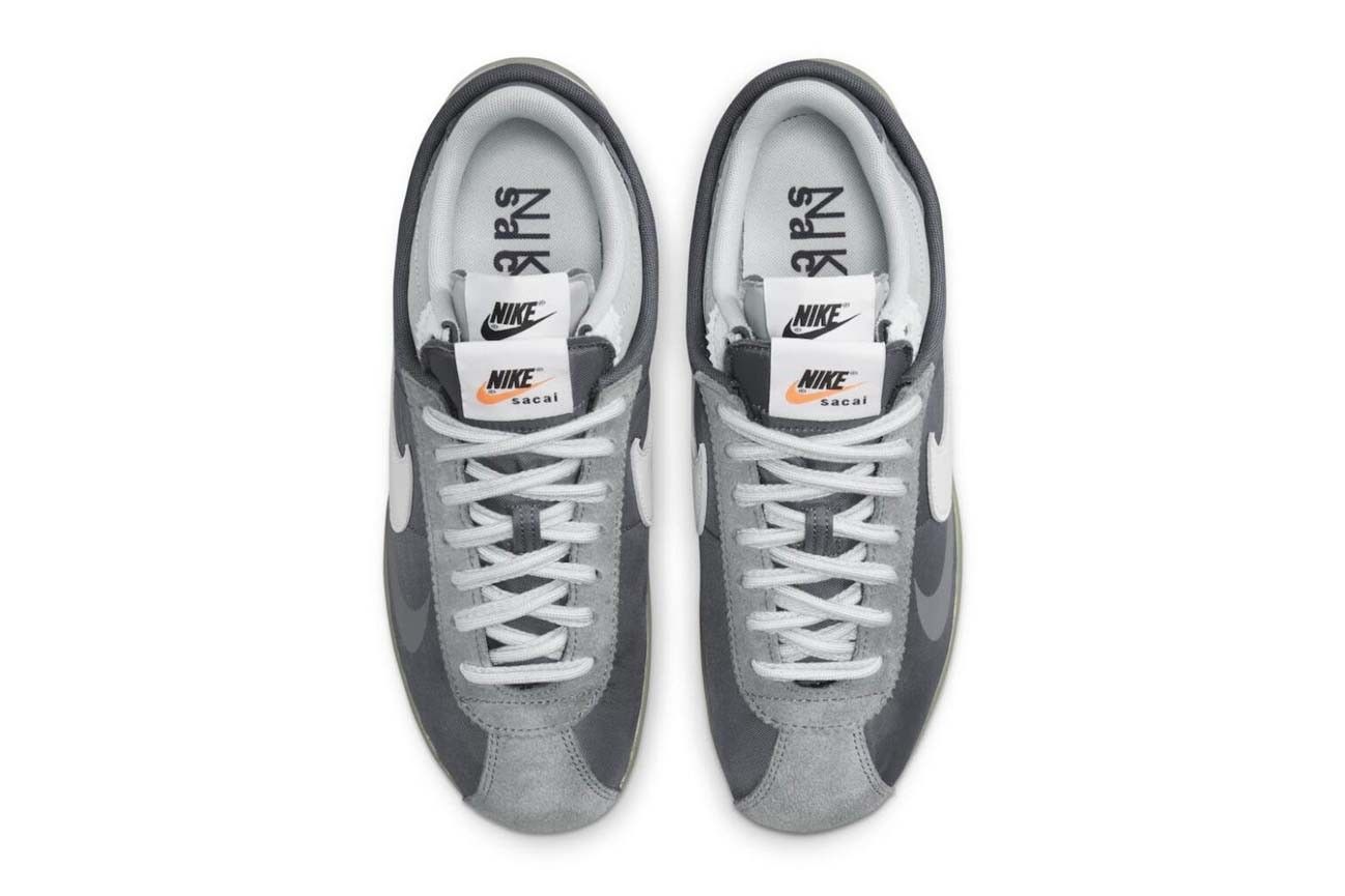 Intip Detail Sneaker sacai x Nike Cortez 4.0 dalam Colorway 'Grey'