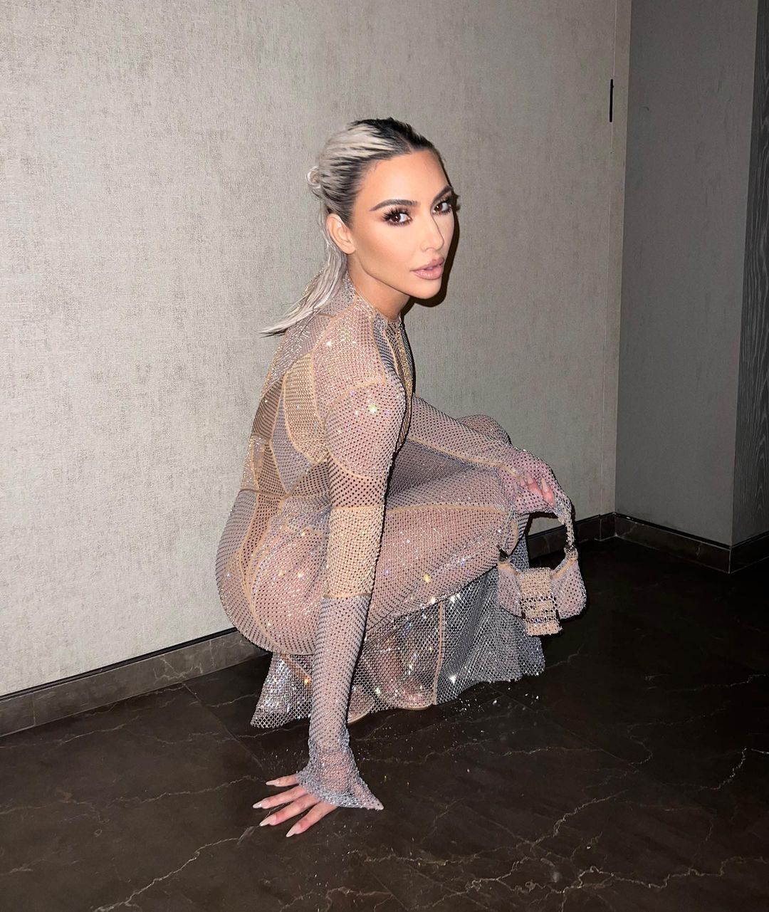 Sexy photo of Kim Kardashian attends the Fendi Show at NYFW