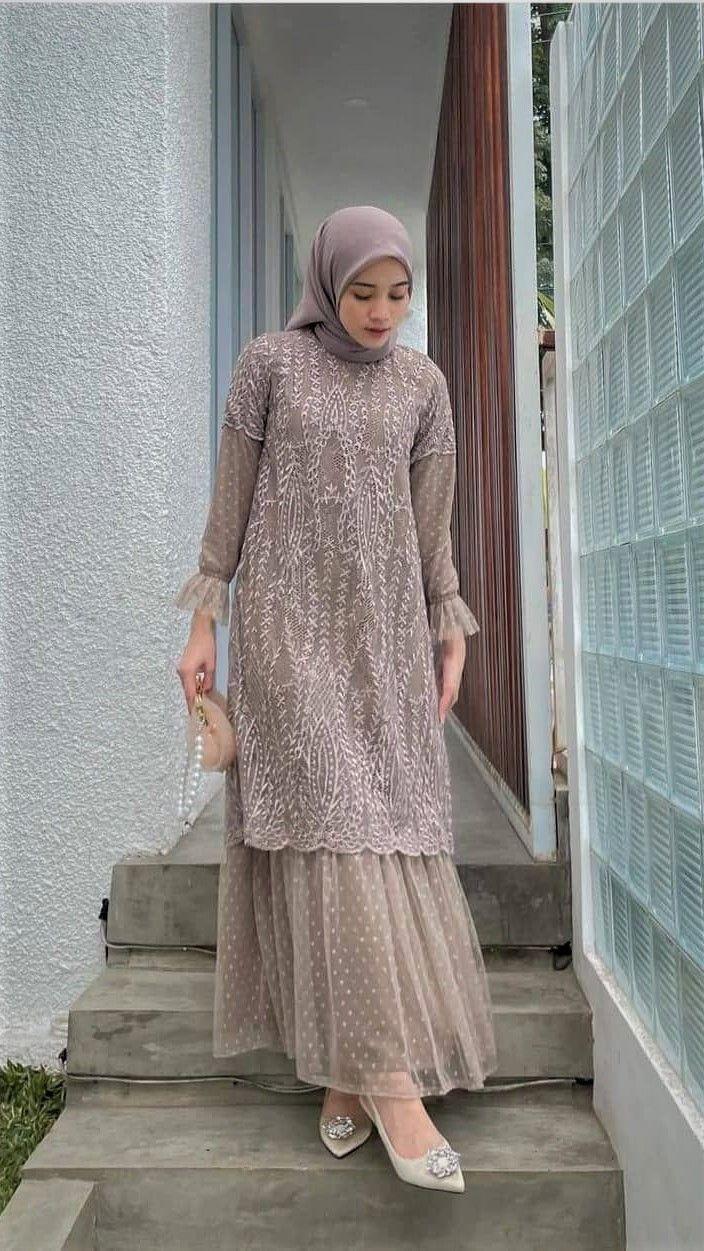 13 Model Gamis Brokat Terbaru 2022 Modern Dan Kekinian