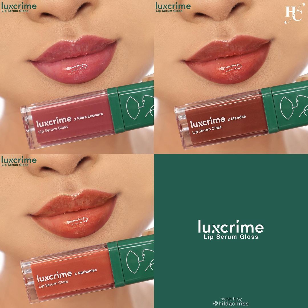 Luxcrime Hadirkan Lip Serum Gloss, Bibir Sehat dan Plumpy