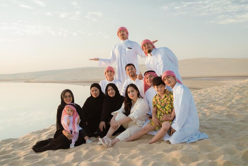 12 Potret Keseruan Keluarga Raffi Ahmad dan Nagita Slavina di Qatar
