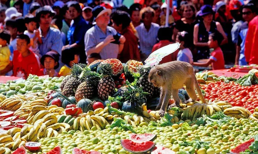 Menengok Semaraknya Festival Monyet Lopburi di Thailand