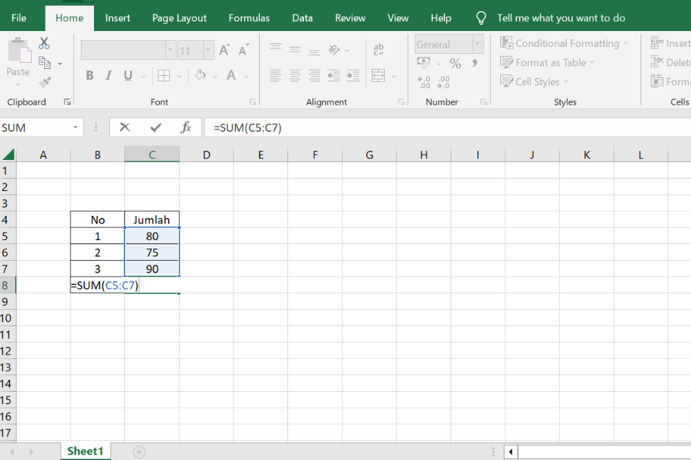 Rumus Pengurangan Excel dan Perhitungan Lainnya Lengkap